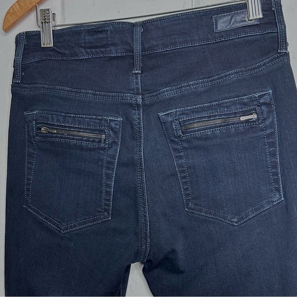 AG Adriano Goldschmied Zuri Moto Zipper High-Rise Skinny Blue Jeans Sz 27 New - Picture 10 of 16